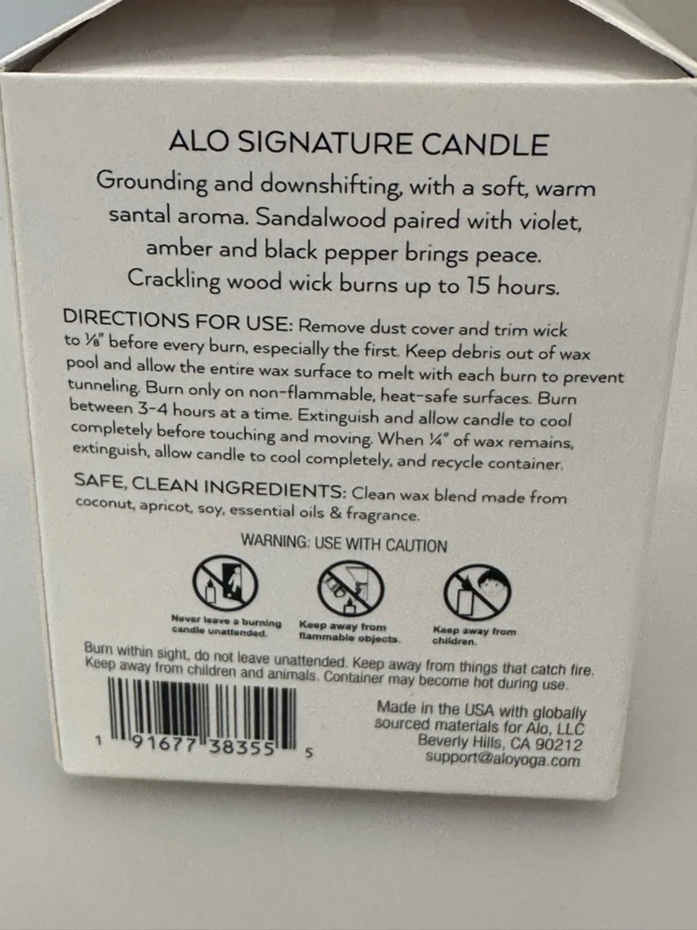NEW ALO Signature Candle in BOX
